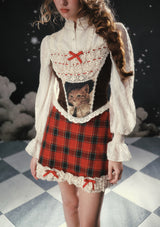 Puppet Cat Noel Skirt