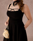 Curve&Plus Beyond Campus Black Dress(Long)
