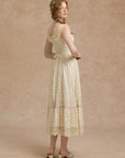 Creme-Nelken-Korsettkleid