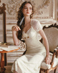 Cream Letter Dress