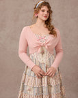 Curve&Plus Strawberry Farm Knit Cardigan(Pink)