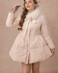 Curve&Plus Powder Snow Rose Puffy Down Jacket (pink)