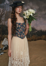 Azure Flower Fair Corset