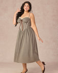 Curve&Plus Bear Date Dress(Long)