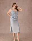 Curve&Plus Moonlit Coral Dress