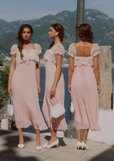 Honeyed Peach Bloom Dress