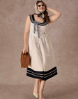 Curve&Plus Sailor Love Letter Dress(Navy)