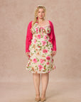 Curve&Plus Corn Poppy Cardigan