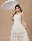 Curve & Plus "Pure White" Garnet Corset Dress