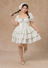 Curve&Plus Blue Dollhouse Corset Dress (Short)