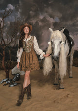 Classical Jialilve Suede Dress