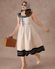 Curve&Plus Sailor Love Letter Dress(Navy)