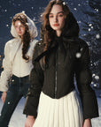"Little White Warrior" Down Jacket