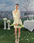 Lacemade "Little Angel" - Elegant white vintage lace cardigan for dates