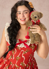 Curve&Plus Teddy Tomato Sauce Dress