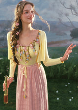 Flower Vine Novel Knit Dress