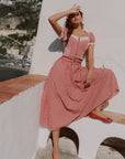 Cottage Girl Diary Red Top