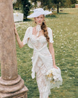 White Begonia Corset Dress