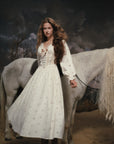 White Chocolate Warrior Corset Dress