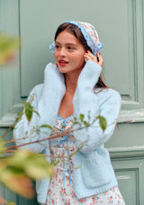 Left Bank Blue Coconut Knit Cardigan