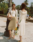 Daisy Bouquet Knit skirt