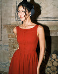 Pan's Cocktail burgundy knit maxi dress with zipper closure
