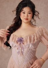 Curve&Plus Violet Mandarin Duck Princess Dress