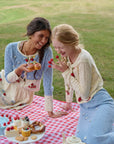 Christmas Berry Carol knit Cardigan (Blue)
