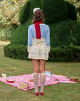 Christmas Berry Carol knit Cardigan (Blue)