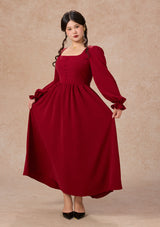 Curve&Plus Passionate Love Bordeaux Dress