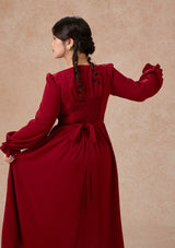 Curve&Plus Passionate Love Bordeaux Dress