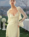 Lacemade "Little Angel" - Lightweight white long sleeve lace cardigan