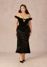 Curve&Plus Golden Eagle Goddess Dress
