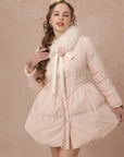 Curve&Plus Powder Snow Rose Puffy Down Jacket (pink)