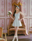 Blue Gingham Sweetheart Dress