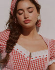 Cottage Girl Diary Red Top