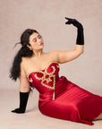 Curve&Plus Queen Kalp Korse Elbise