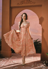 Sunset Flower Field Dress