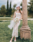 White Begonia Corset Dress