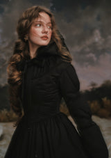 Black&White Warrior Down Coat (Black)