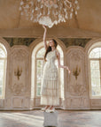Gilded Feather Fan Corset Dress