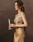 Candlelight Golden Butterfly Dress