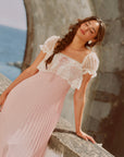 Honeyed Peach Bloom Dress