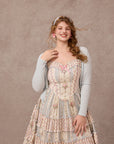 Curve&Plus Strawberry Farm Knit Cardigan(Blue)