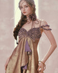Purple Gold Aria Dress