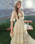 Gilded Invitation Dress(Beige)