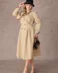 Curve&Plus Cream Tea Trench Coat