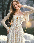 Misty Tangerine Grove Corset Dress