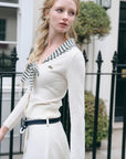 Lundenwic Love Letter Striped Wool Sweater