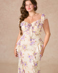 Curve&Plus Purple Iris Swayed by Wind Dress